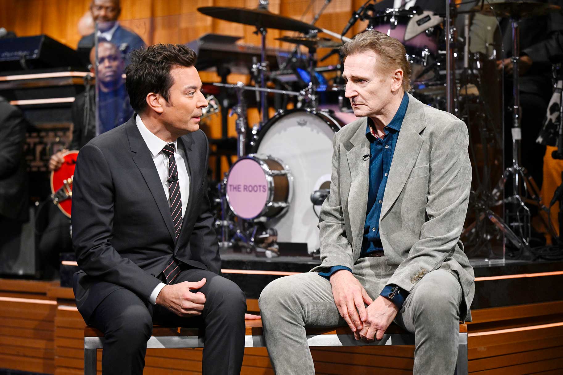 Liam Neeson, Jimmy Fallon Reenact RHOSLC Reunion Scene — Nbc.com