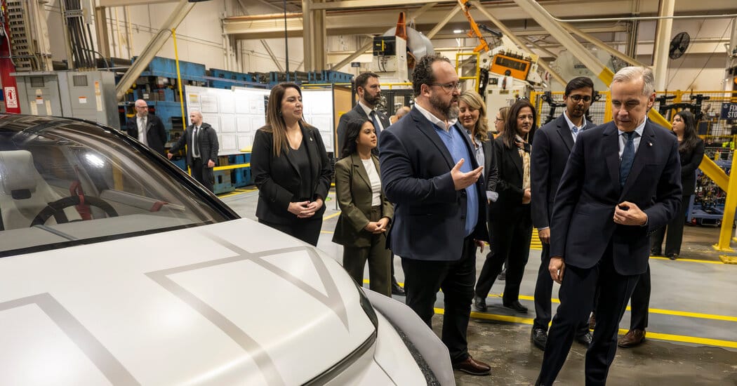 Carney Boosts E.V. Investment as Trump’s Trade Policy Hits Canada’s Auto Industry — static01.nyt.com