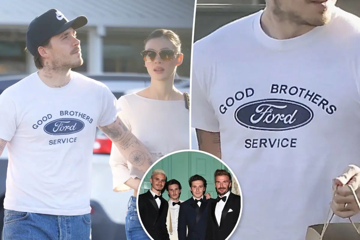 Brooklyn Beckham sends a message to his brothers with pointed T-shirt — pagesix.com