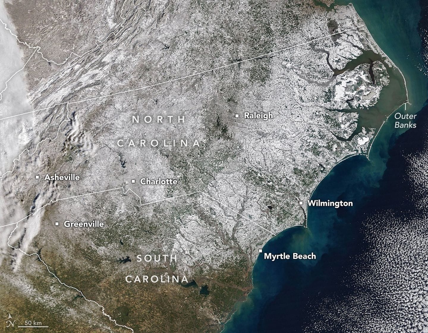 A Winter Blanket Covers North Carolina — assets.science.nasa.gov