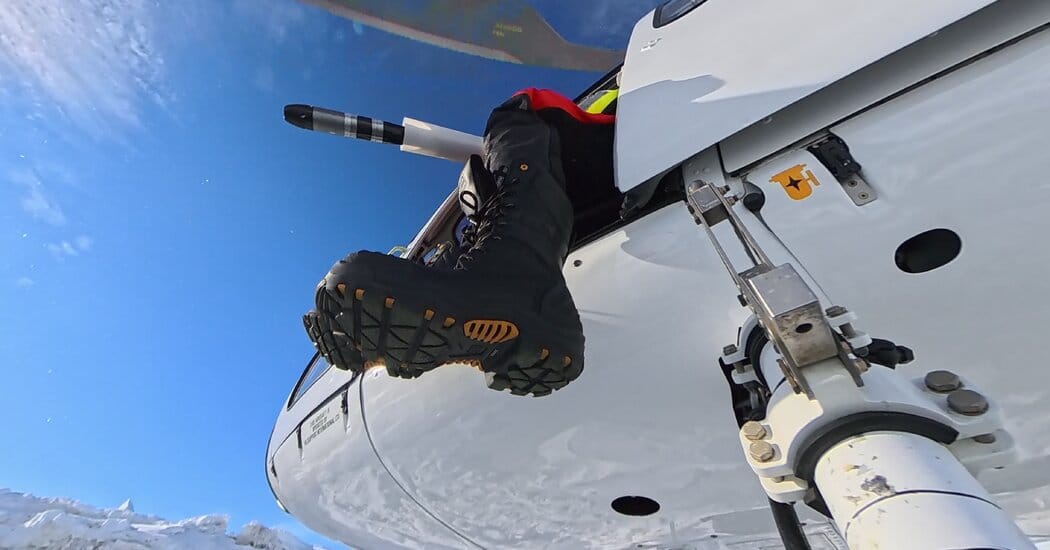 Studying Antarctica’s Ice From the Side of a Helicopter — NYT > Science