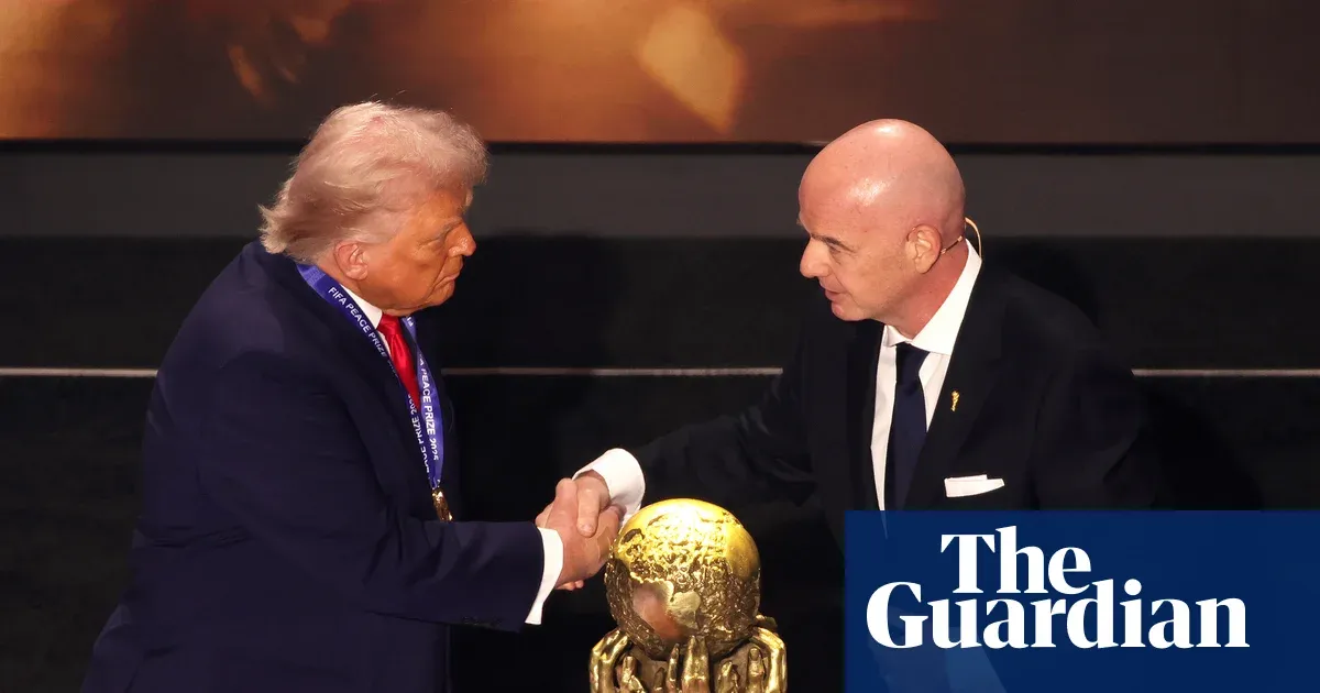 Infantino apologises to British fans and defends Trump peace prize — Football | The Guardian