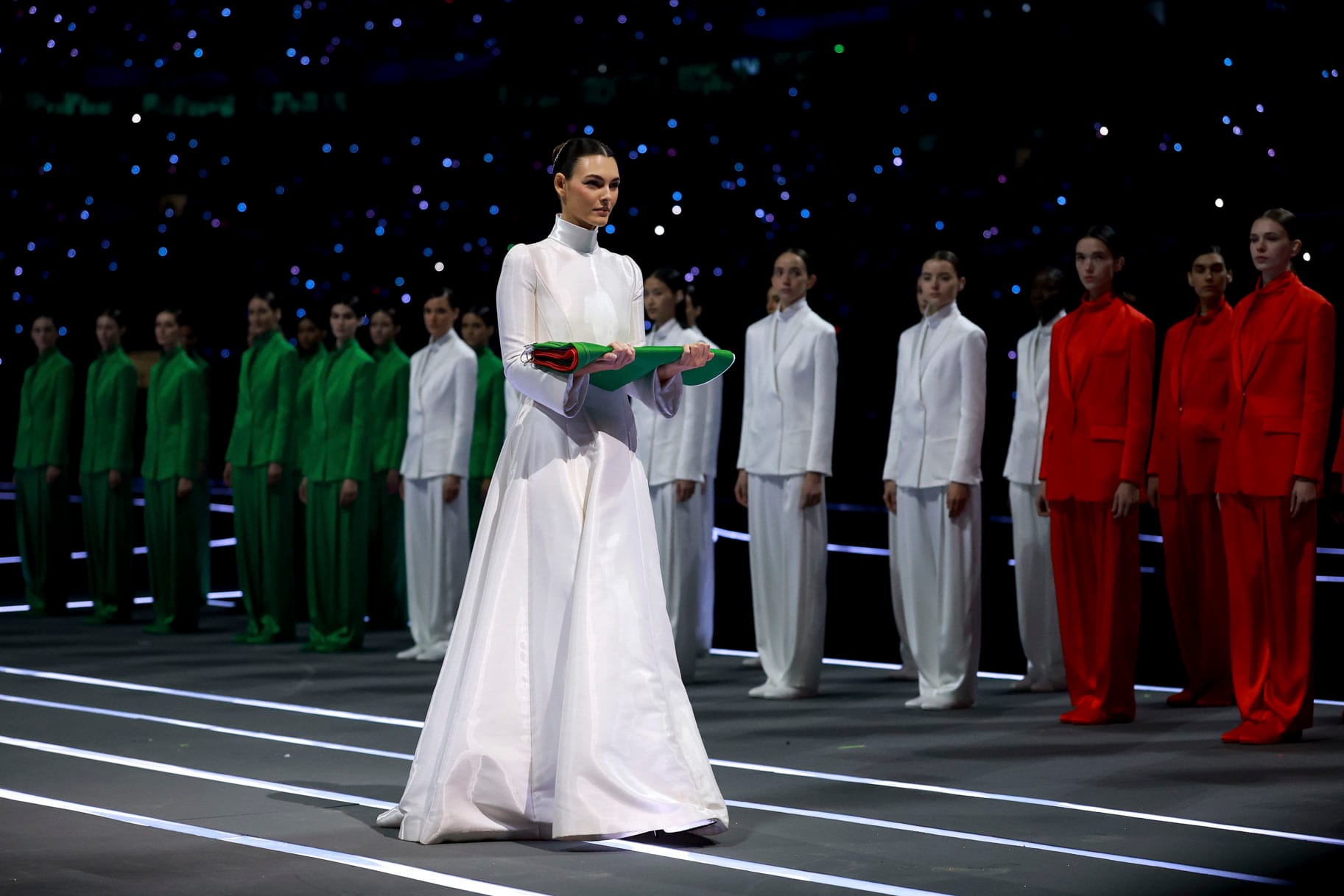 Vittoria Ceretti Carries Italy's Flag at Milan-Cortina Opening Ceremony — Nbc