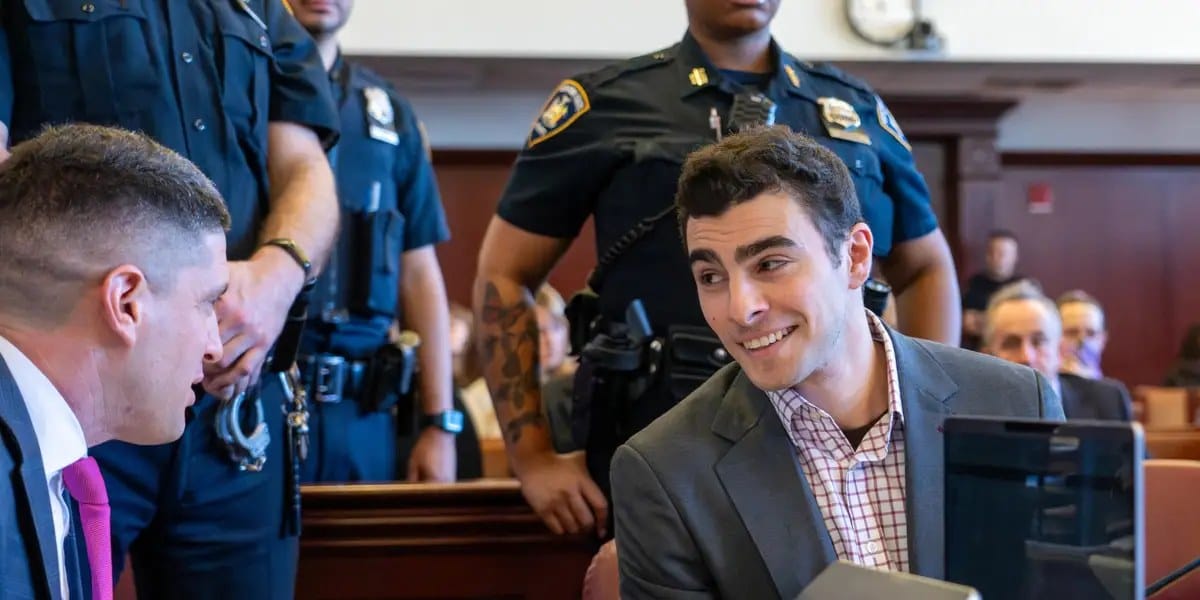 State judge sets June 8 trial; Mangione shouts "double jeopardy" — Businessinsider