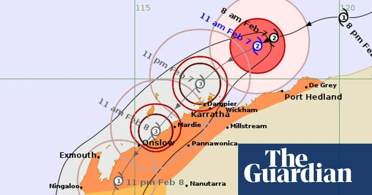 Cyclone Mitchell intensifies as towns in north-west WA brace for winds, flooding — World news | The Guardian