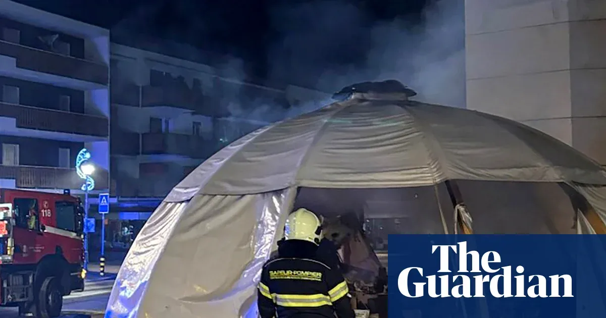 Memorial for Swiss bar fire victims goes up in flames — World news | The Guardian