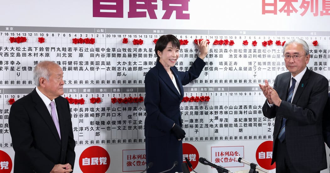 Japan’s Sanae Takaichi wins snap election in landslide — NYT > World News