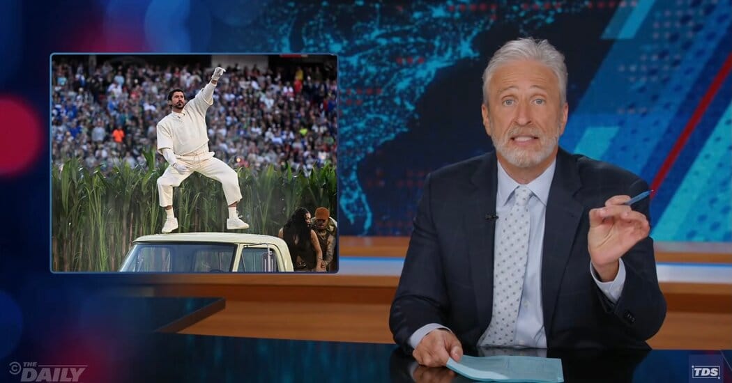 Jon Stewart Defends Bad Bunny’s Super Bowl Halftime Show — NYT > Arts