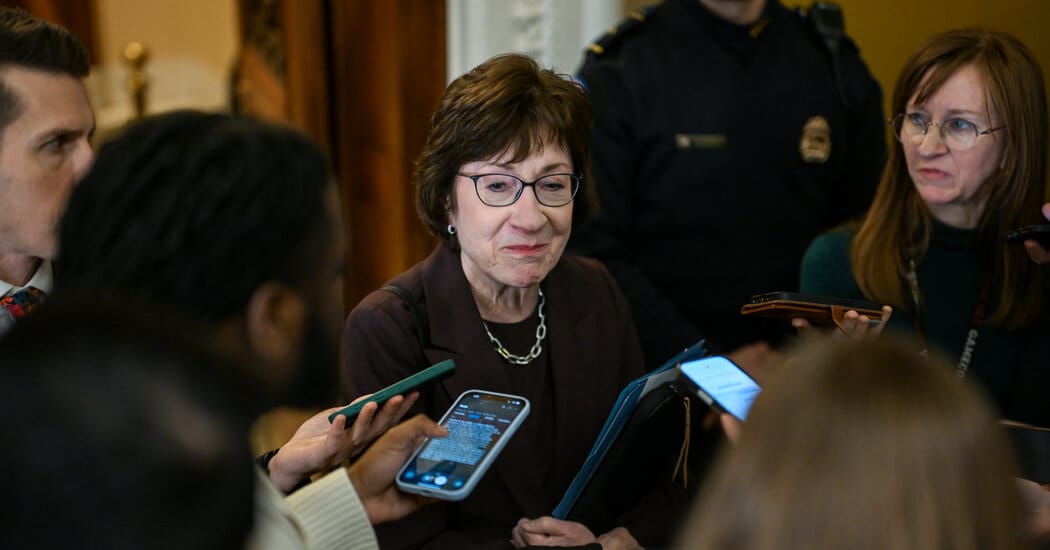 Susan Collins Runs for Re-election in One of 2026’s Top Senate Fights — NYT > U.S. > Politics