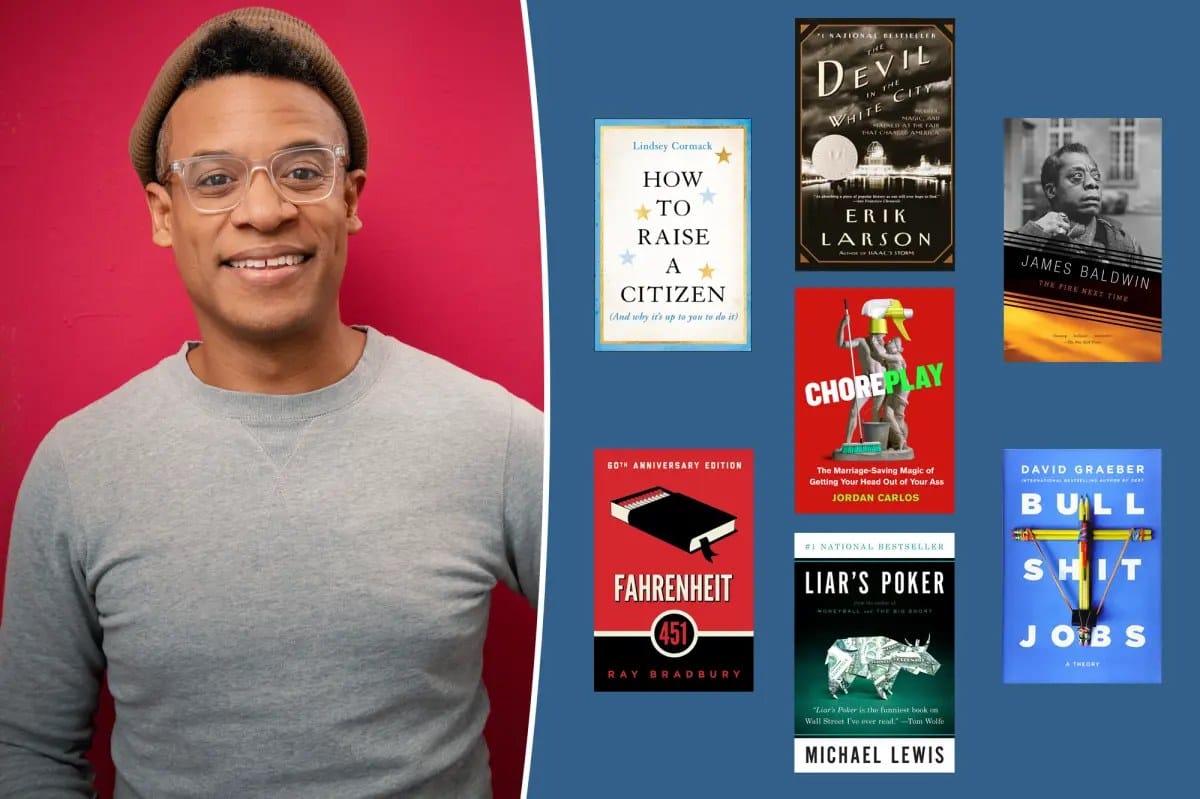 Comedian Jordan Carlos shares his six favorite books — Pagesix