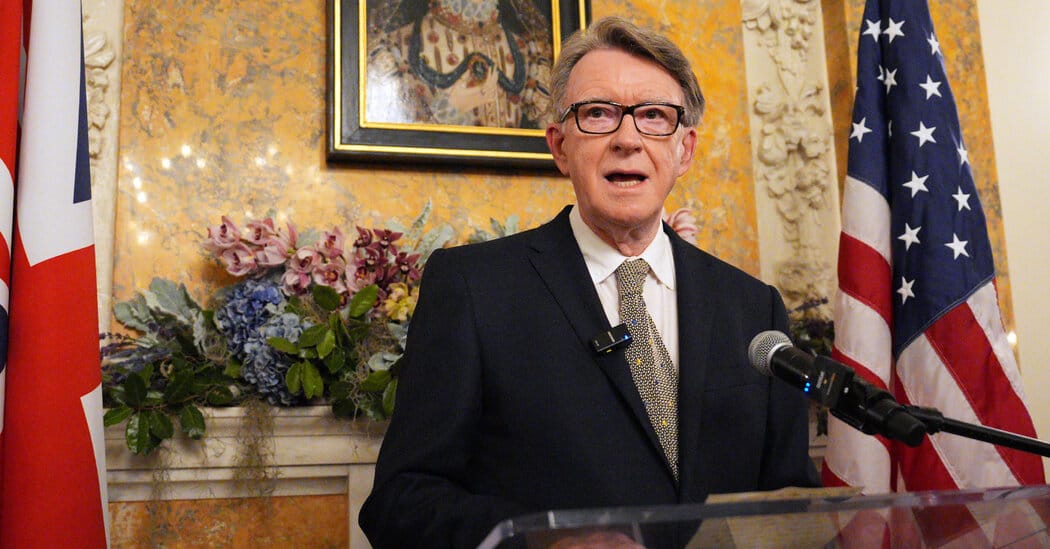 Peter Mandelson's Ties to Jeffrey Epstein — NYT > World > Europe