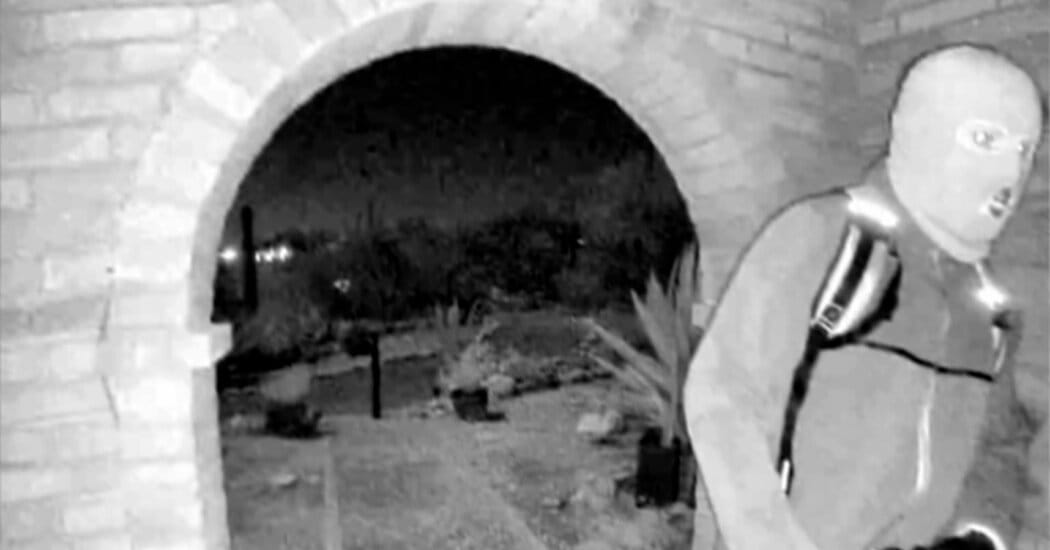 Masked Figure Captured at Nancy Guthrie's Doorstep Before Abduction — NYT > U.S. News