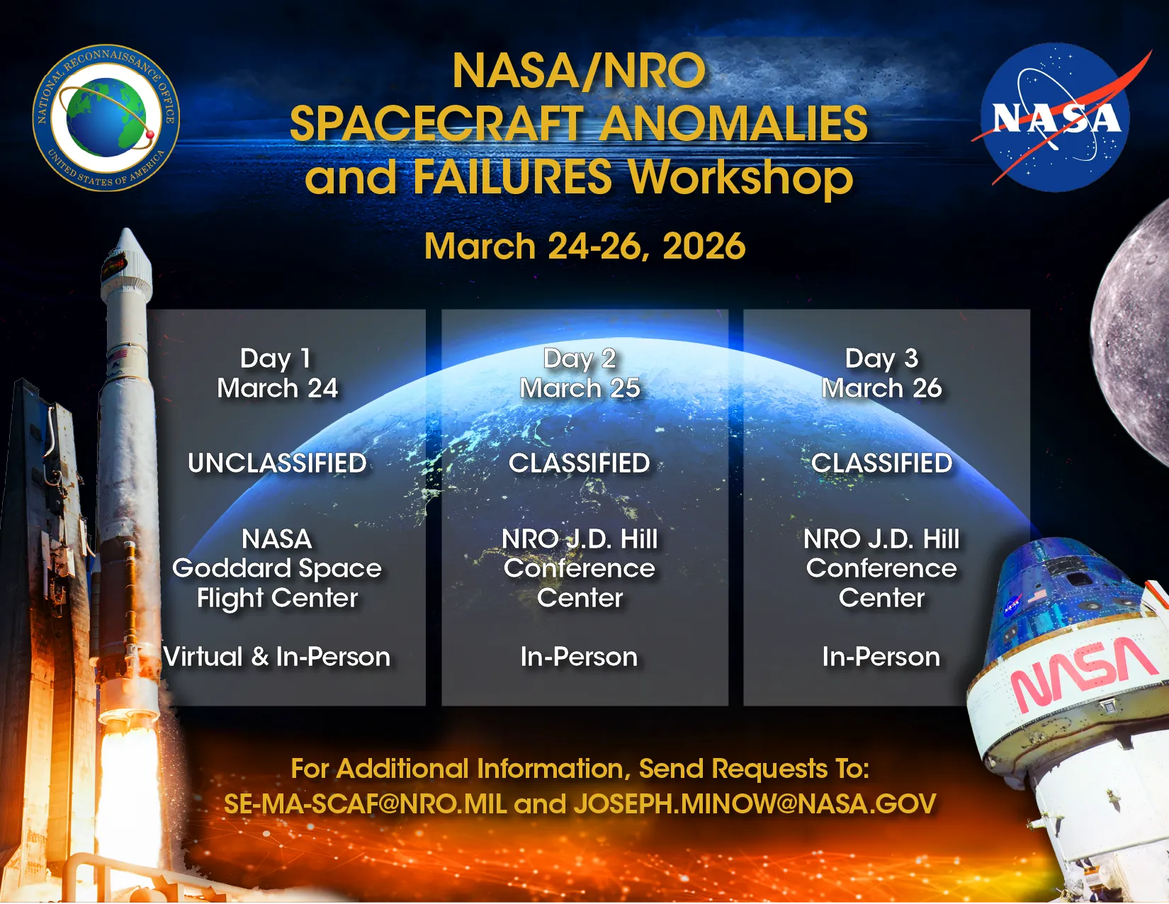 SCAF2026 workshop on spacecraft anomalies and failures — NASA Science