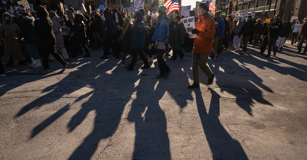 Homeland Security Demands Social Media Sites Reveal Names Behind Anti-ICE Posts — NYT > Technology