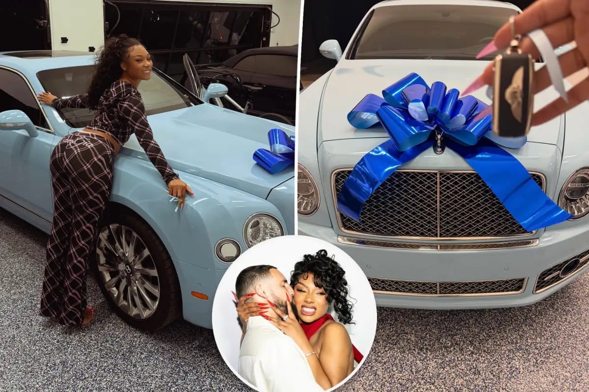 Klay Thompson gifts Megan Thee Stallion a $200K baby-blue Bentley — Pagesix