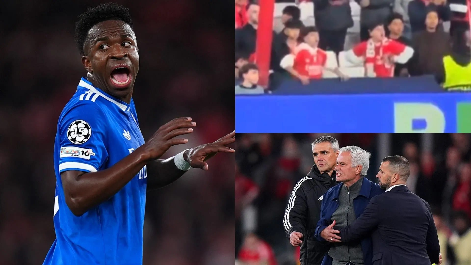 Benfica fans direct racist gestures at Vinicius as Mourinho comments questioned — Goal