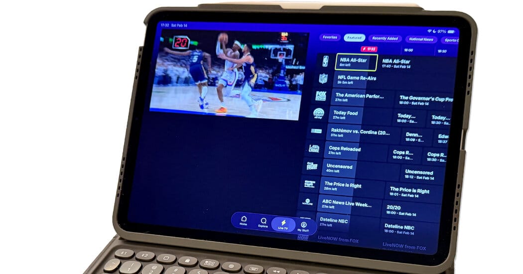 How to Watch Free Live Television on Your Phone or Tablet — NYT > Technology