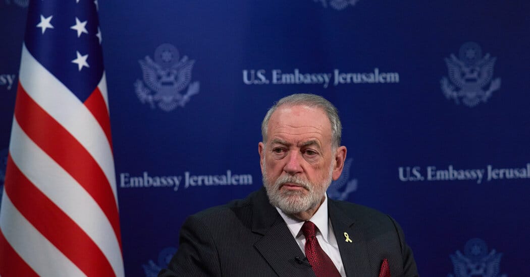 Arab Leaders Condemn Remarks by U.S. Ambassador to Israel — NYT > World News