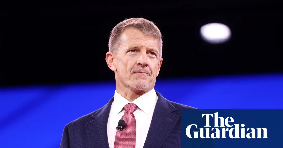 Erik Prince joins Ukrainian drone firm Swarmer, SEC filings show — World news | The Guardian