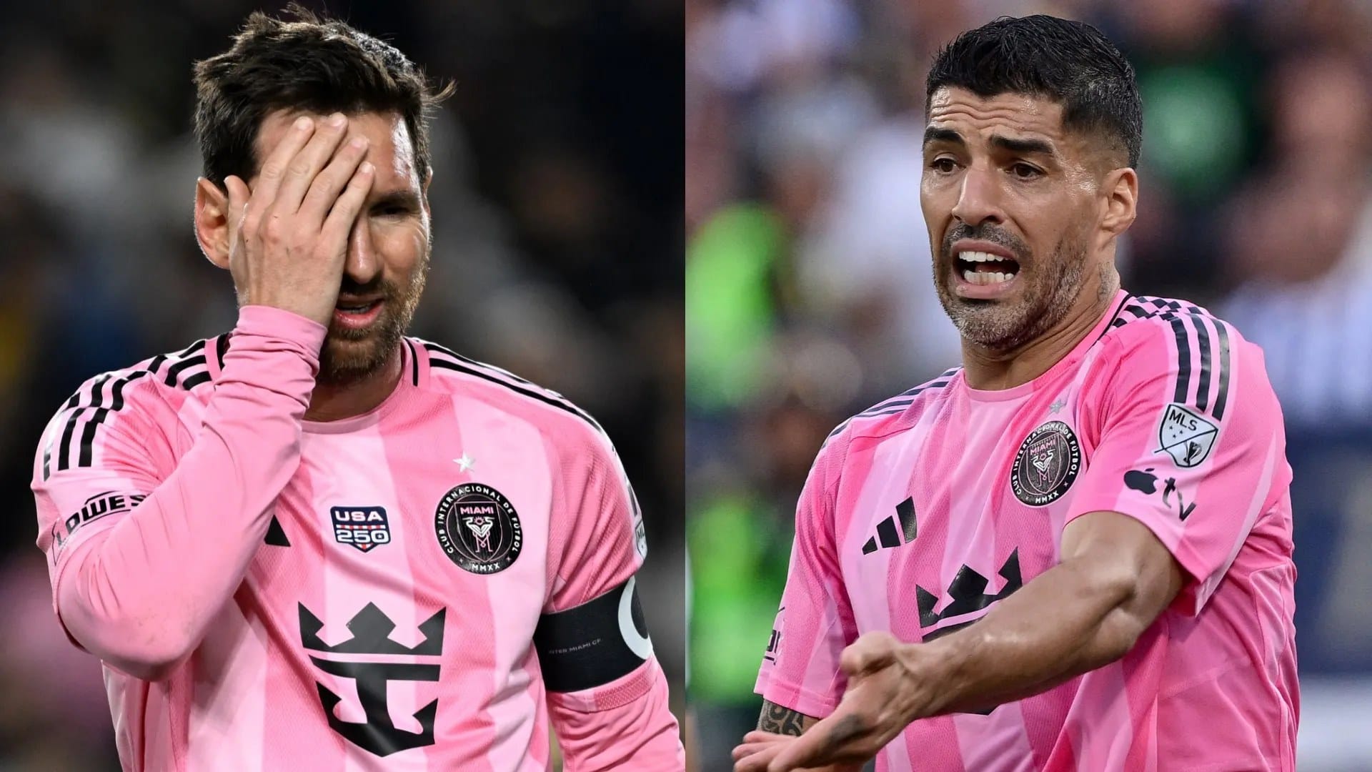 Messi restrained by Luis Suarez after Inter Miami's 3-0 loss to LAFC — Goal