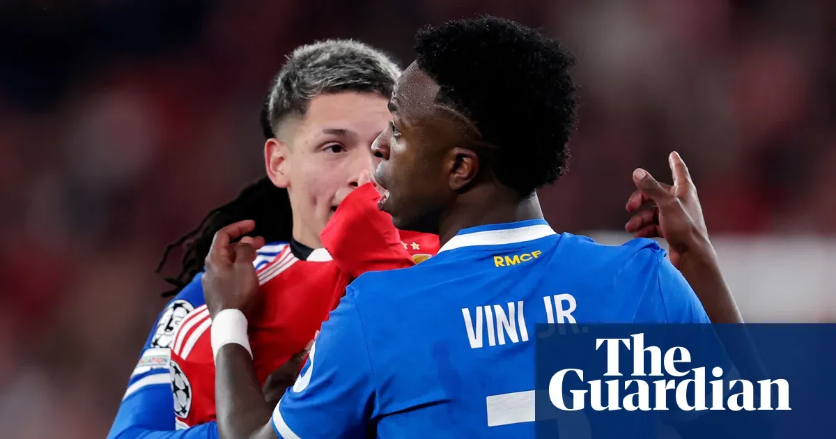 Uefa provisionally suspends Benfica’s Prestianni over Vinícius incident — Football | The Guardian