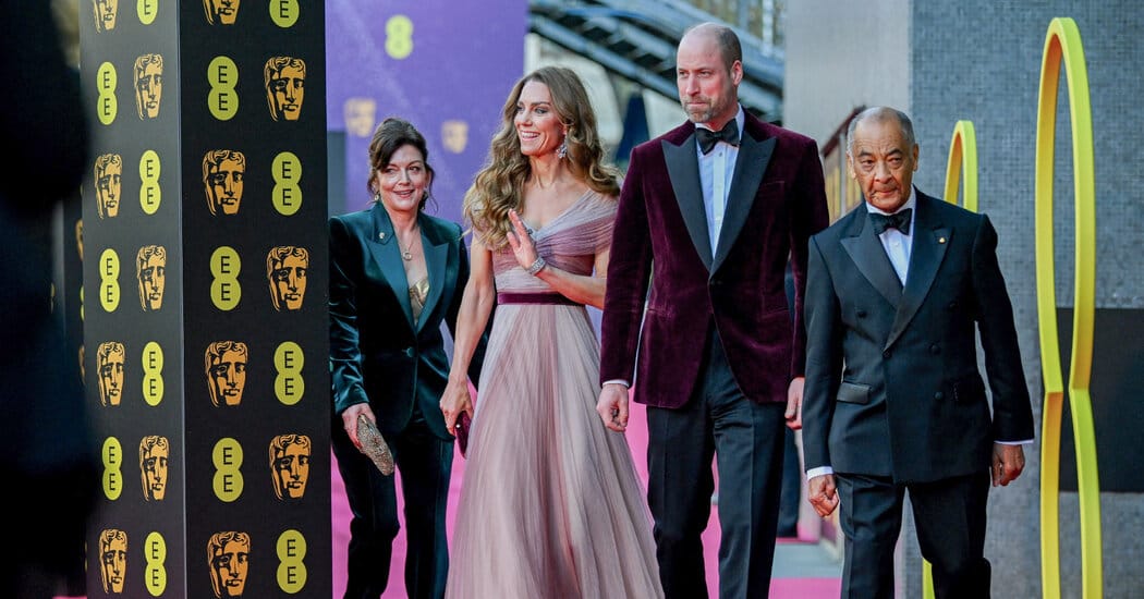Prince and Princess of Wales Made a Pointed Appearance at BAFTA — NYT > Style