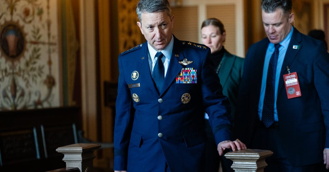 Trump Says General Caine Sees an Easy Victory if U.S. Attacks Iran — NYT > U.S. > Politics