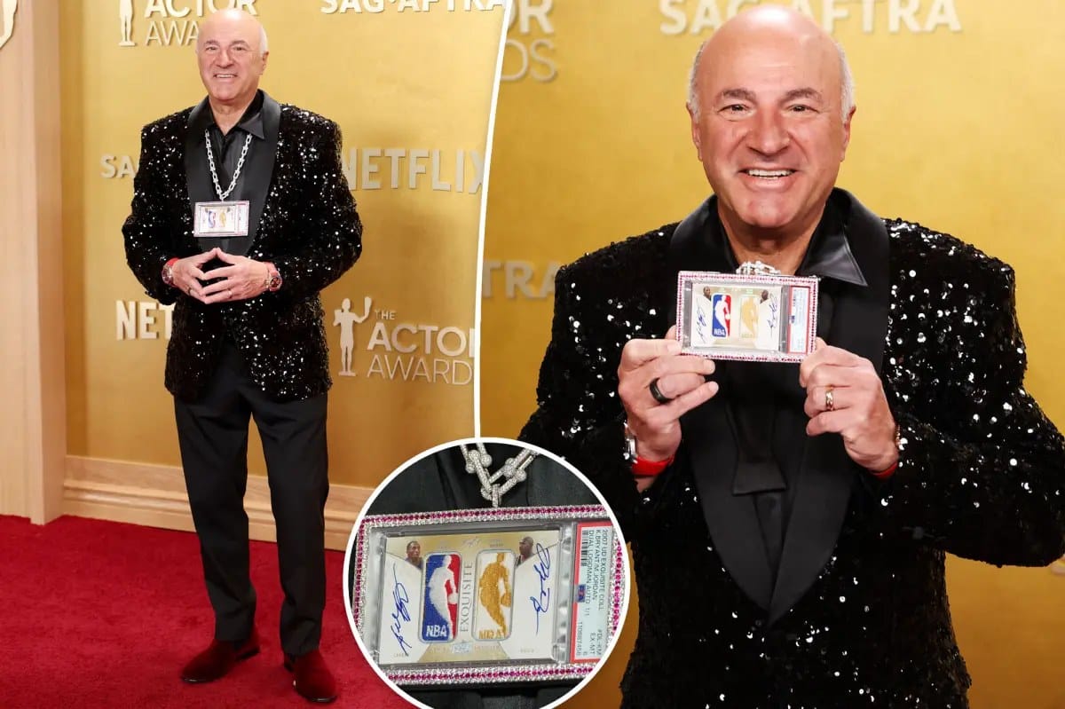 Kevin O'Leary wears $19.2 million basketball-card necklace at SAG Actor Awards — Pagesix