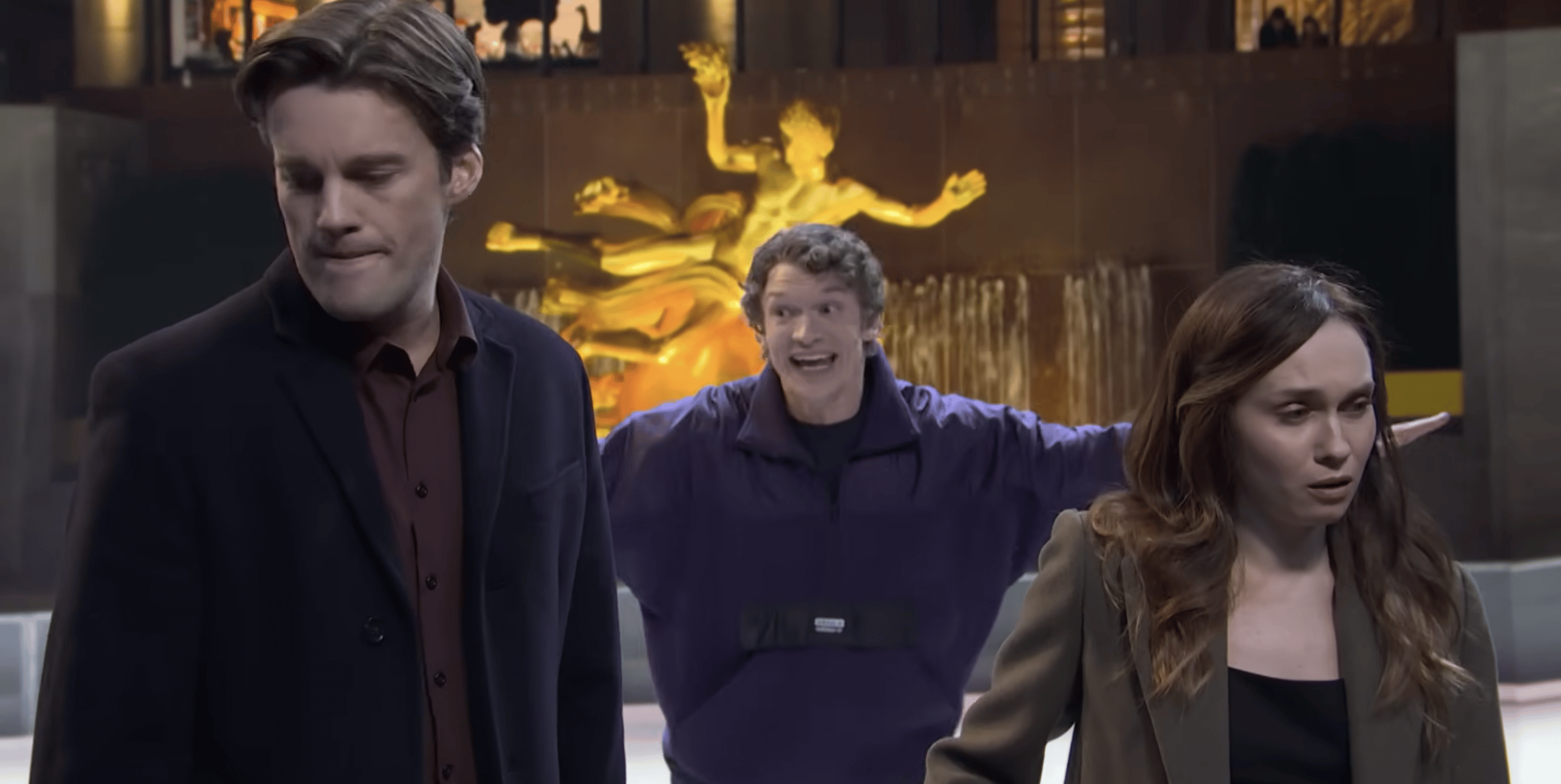 Connor Storrie and Hudson Williams shine in SNL ice rink sketch — Mashable