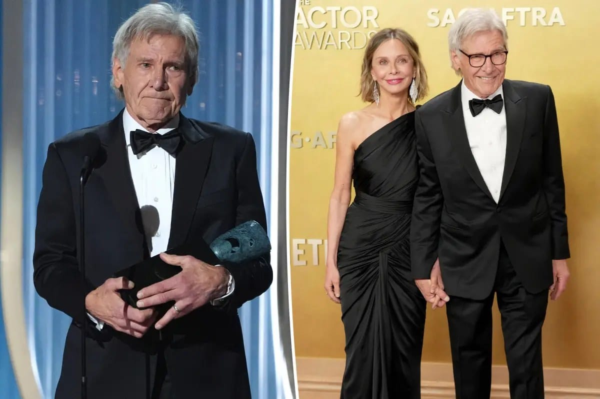 Harrison Ford thanks Calista Flockhart in emotional SAG Life Achievement speech — Pagesix