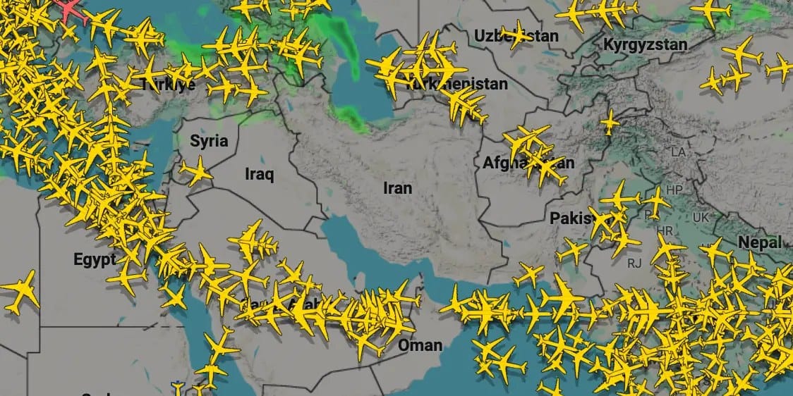 Strikes on Iran disrupt some of the world's busiest airspace — Businessinsider
