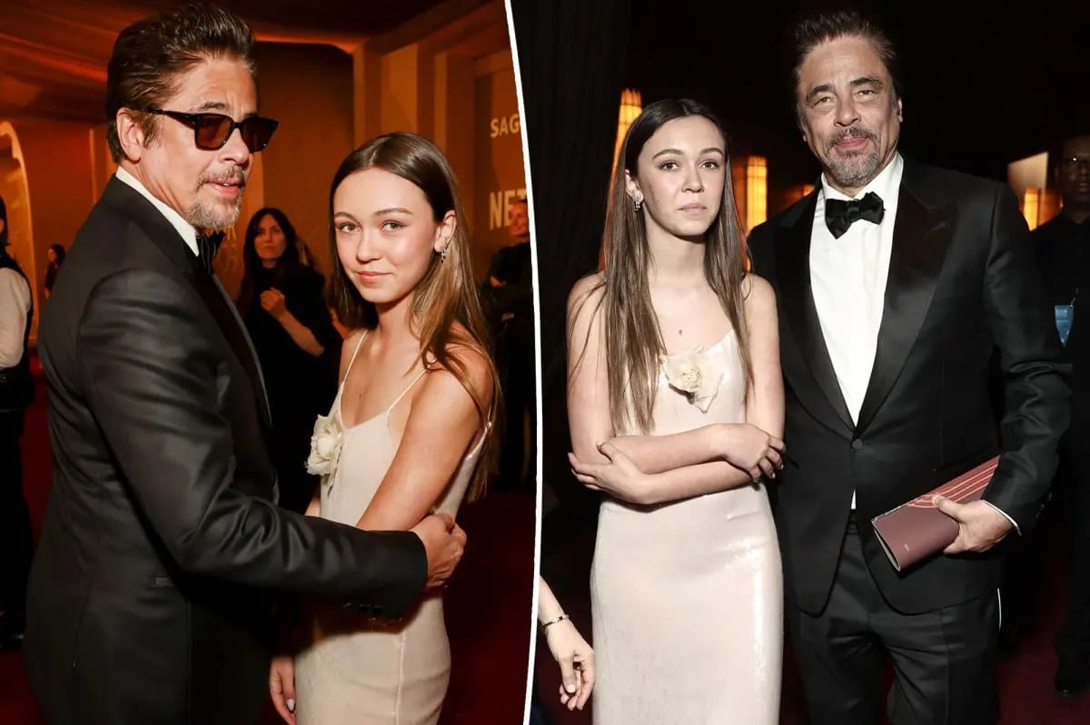 Benicio del Toro's 14-year-old daughter debuts on SAG red carpet — Pagesix