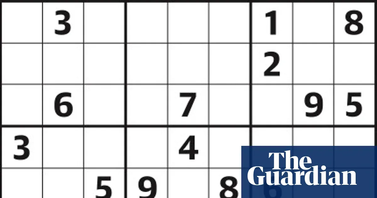 Sudoku 7,230 medium — Lifestyle | The Guardian