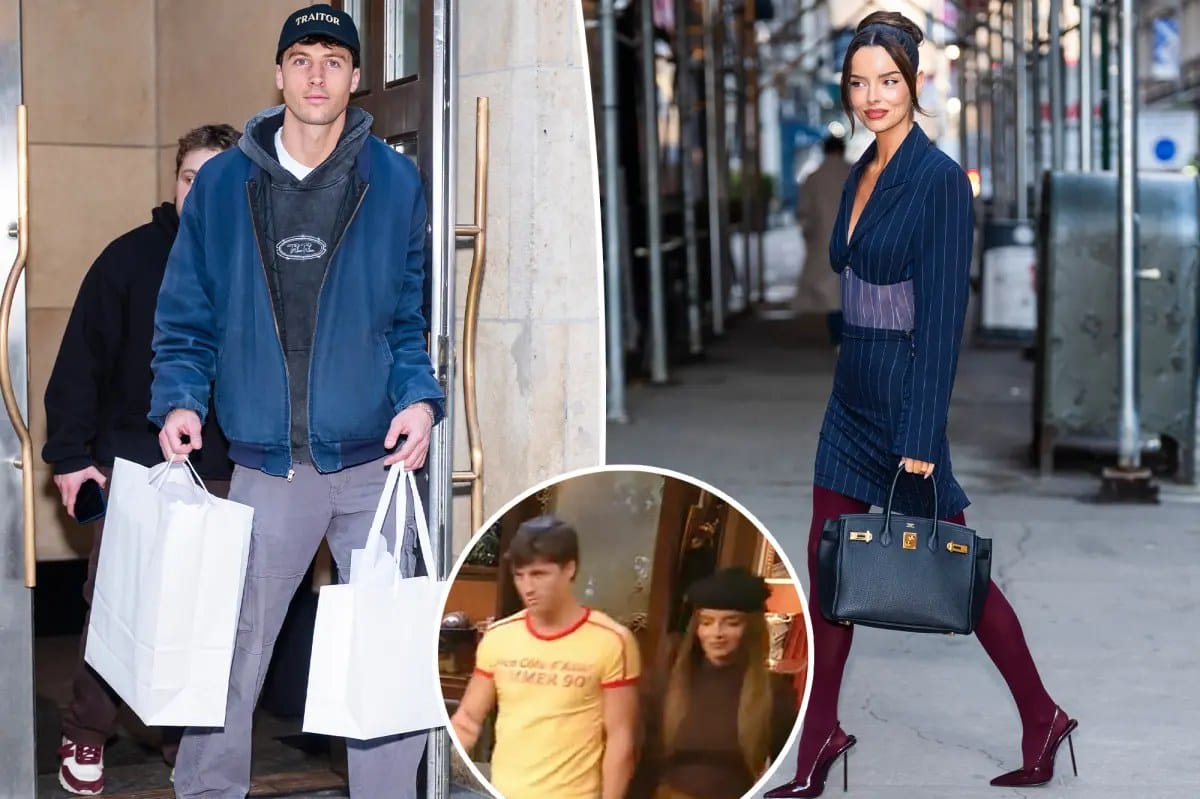 Rob Rausch presents Maura Higgins with burgundy Hermès Birkin — Pagesix