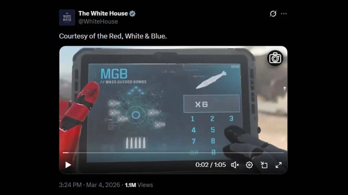 White House uses Call of Duty killstreak in video of strikes on Iran — Kotaku
