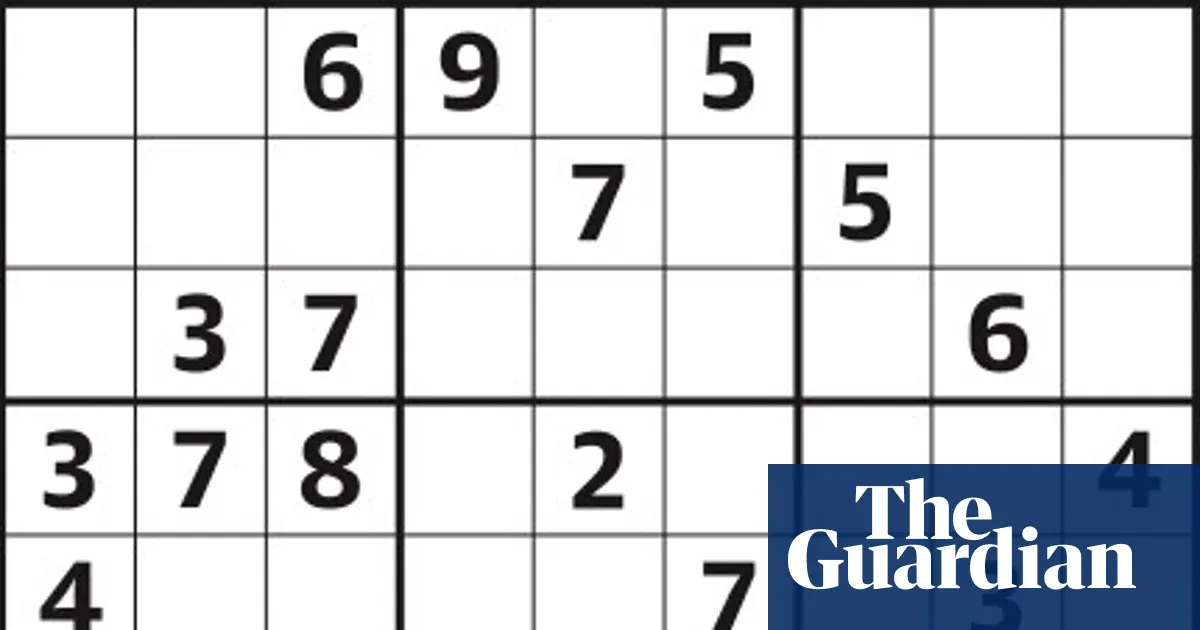 Sudoku 7,231 hard — Lifestyle | The Guardian