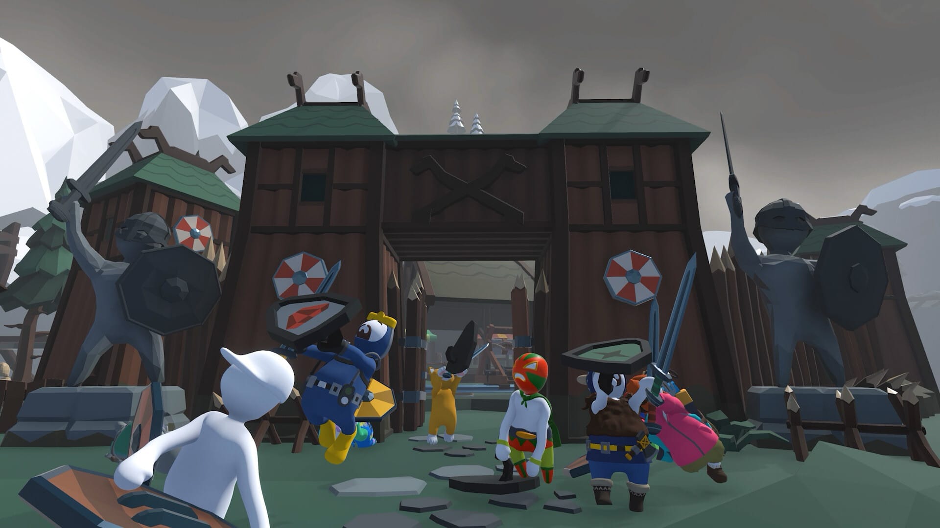 Human Fall Flat gets Viking map featuring Dave the Diver — Pcgamer
