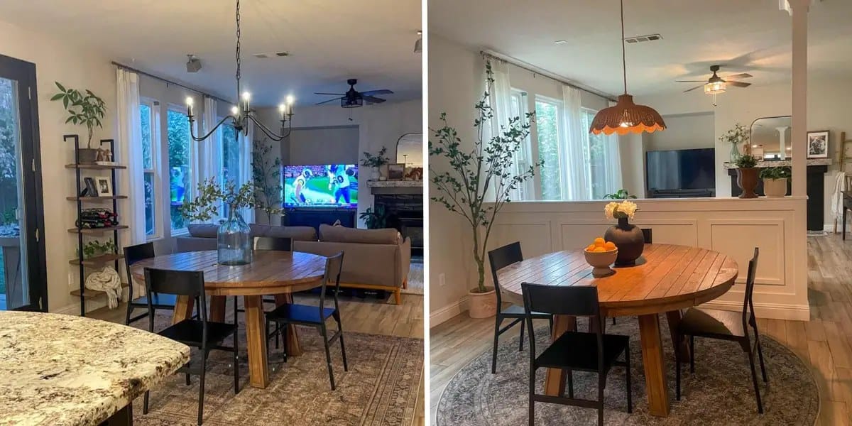 Woman transformed open-concept space with a pony wall for $2,500 — Businessinsider