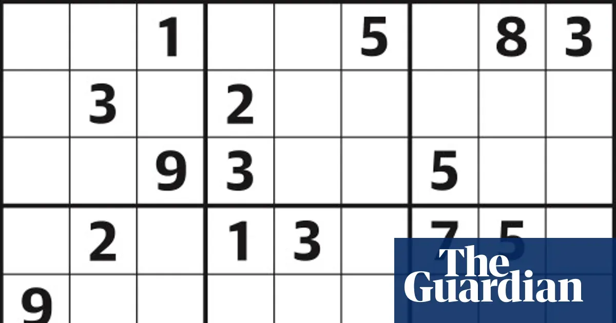Sudoku 7,236 easy — Lifestyle | The Guardian