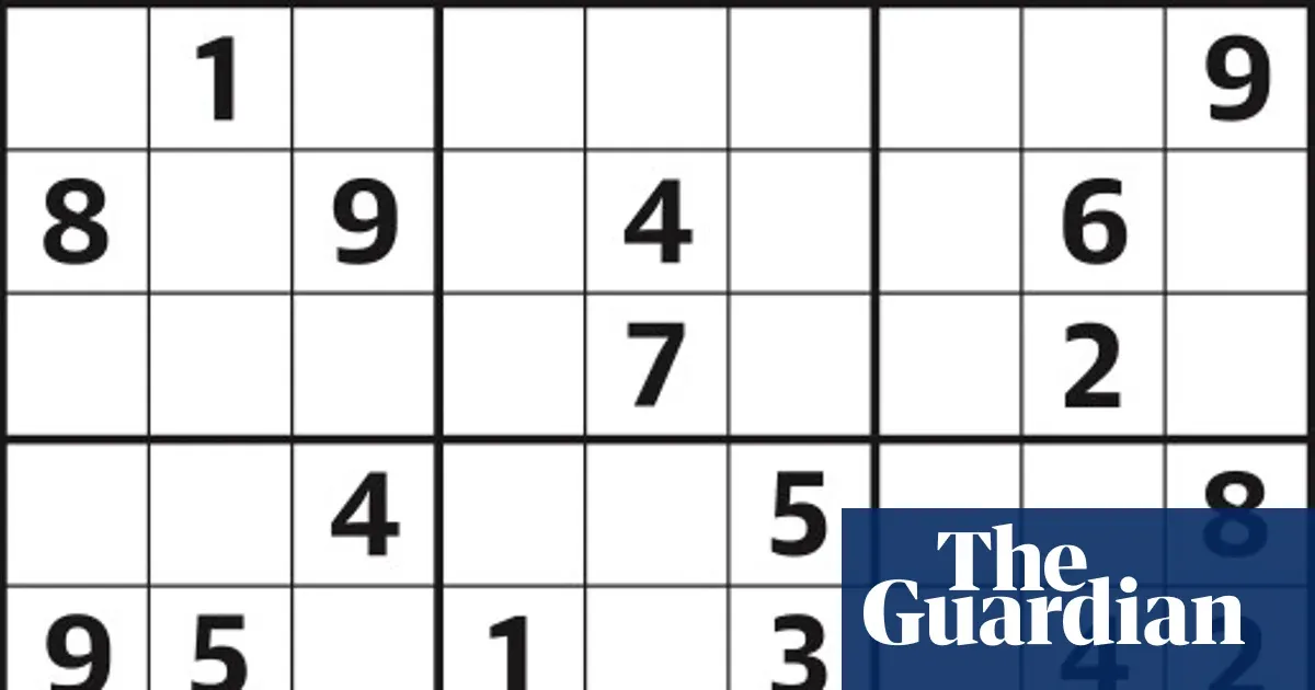Sudoku 7,237 medium — Lifestyle | The Guardian