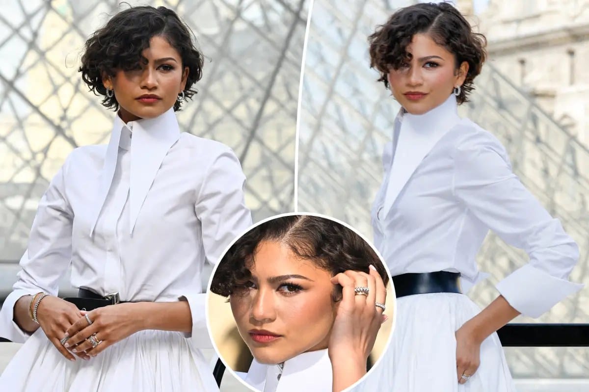 Zendaya wears gold band at Paris Fashion Week amid marriage rumors — Pagesix