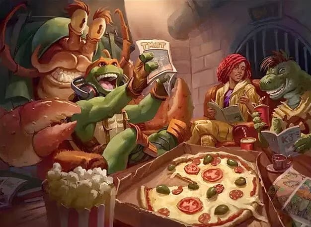 Every pizza card in Magic's TMNT set, ranked — Polygon