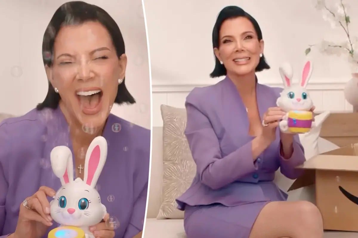 Kris Jenner calls bunny bubble machine 'like a disco' in Easter picks — Pagesix