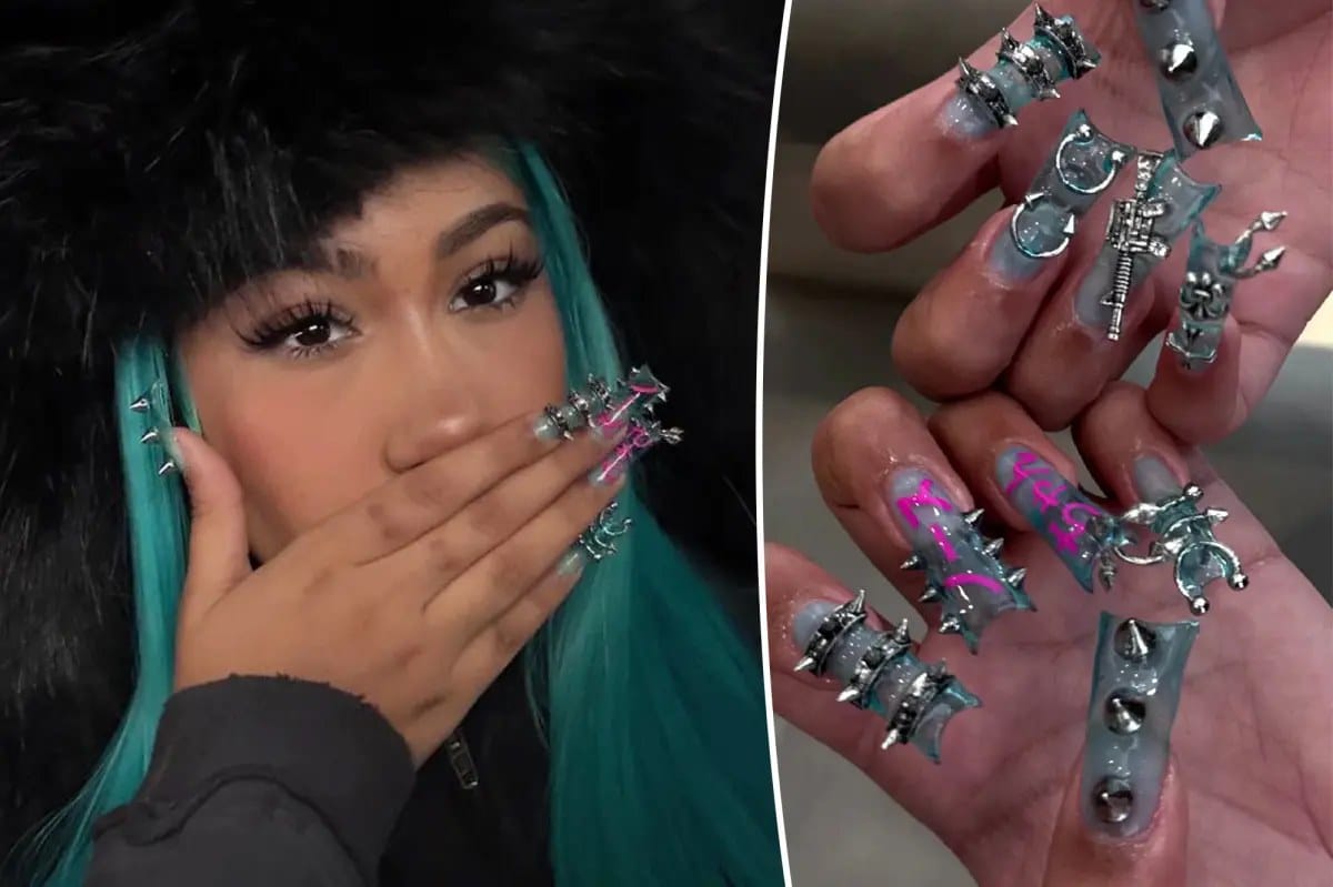 North West, 12, debuts new manicure with spikes and piercings — Pagesix