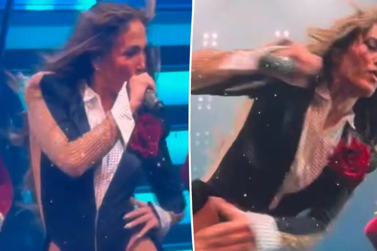 Jennifer Lopez trips and nearly falls on stage during Las Vegas residency show — Pagesix