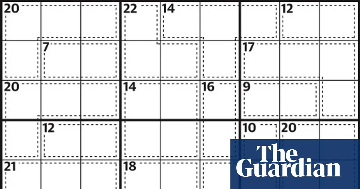 Killer sudoku 1,013 — Lifestyle | The Guardian