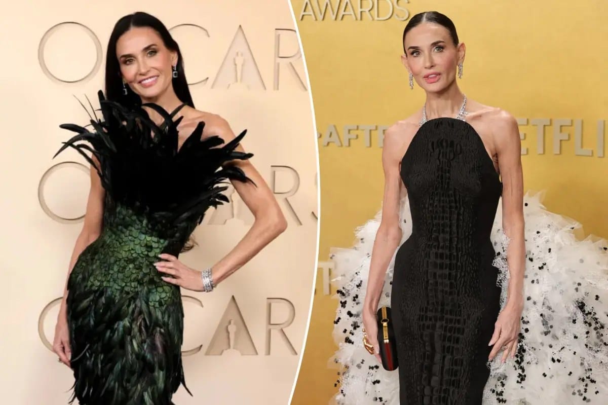 Worrying truth behind Demi Moore's Oscars dress — Pagesix
