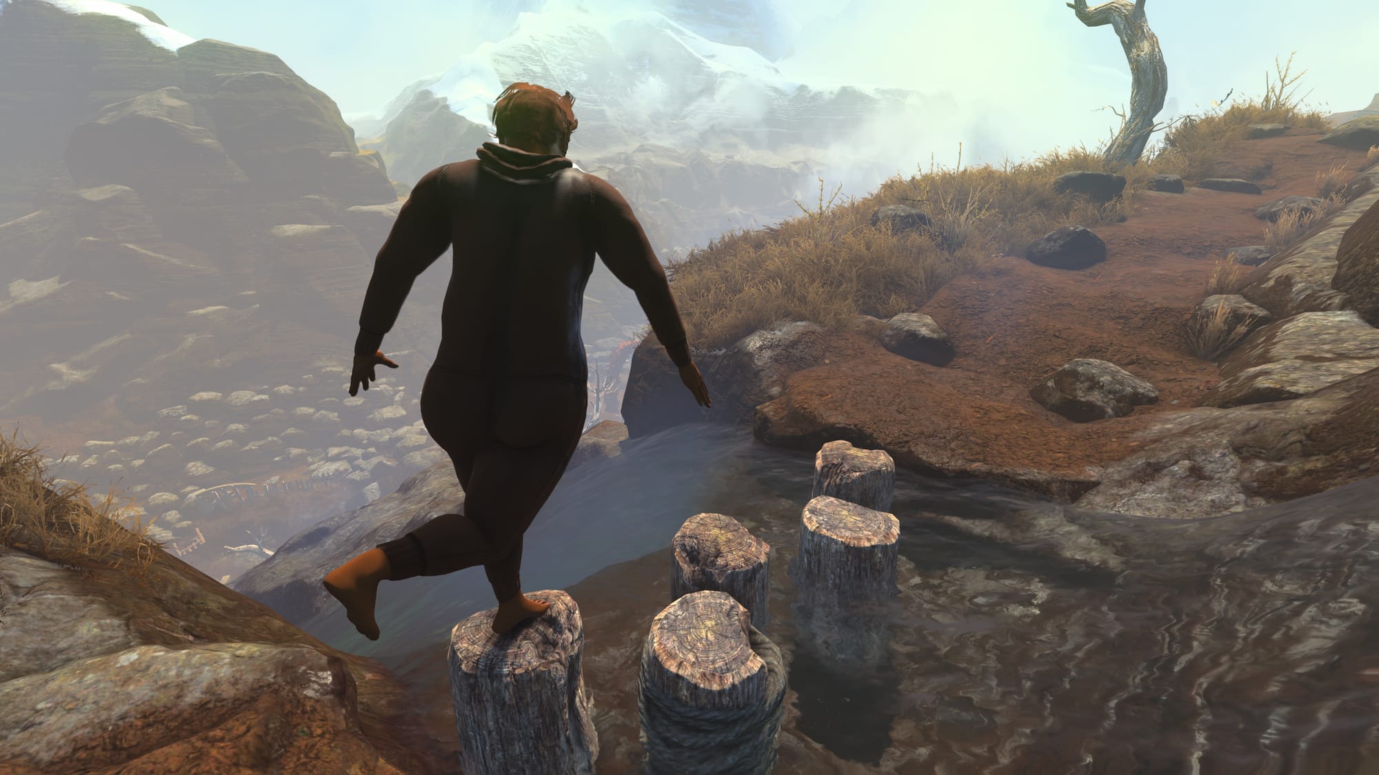 Baby Steps' level design inspired by Mirror's Edge map and skateboarder — Pcgamer