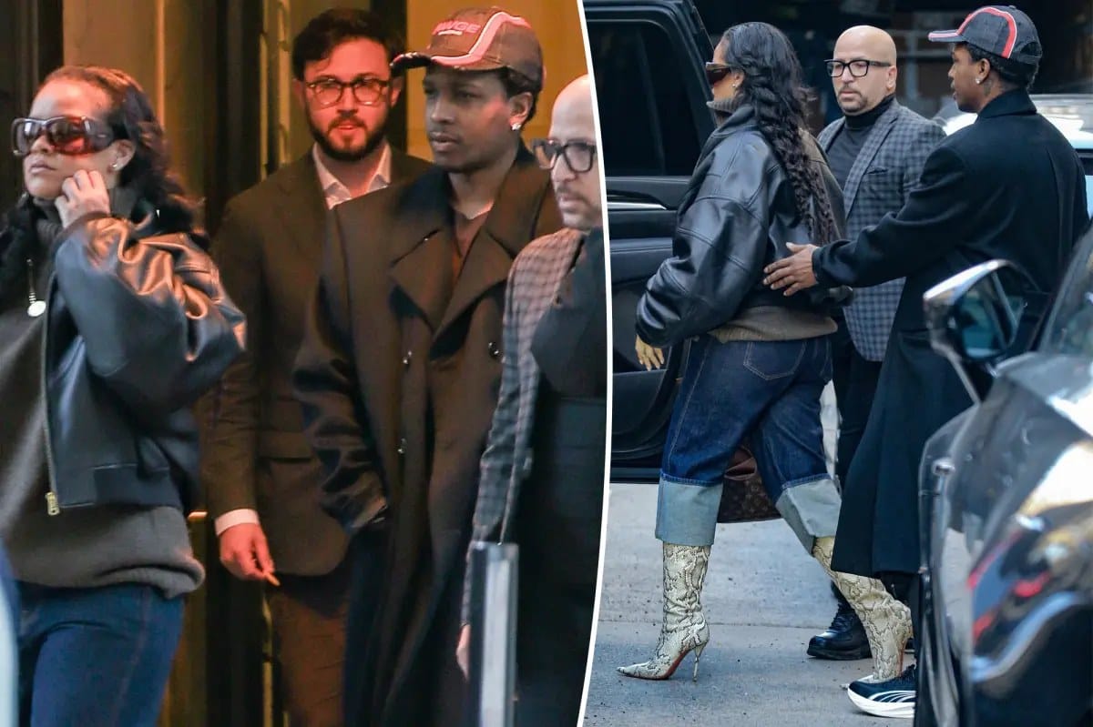 Rihanna, A$AP Rocky seen with heavy security in first joint outing since home shooting — Pagesix