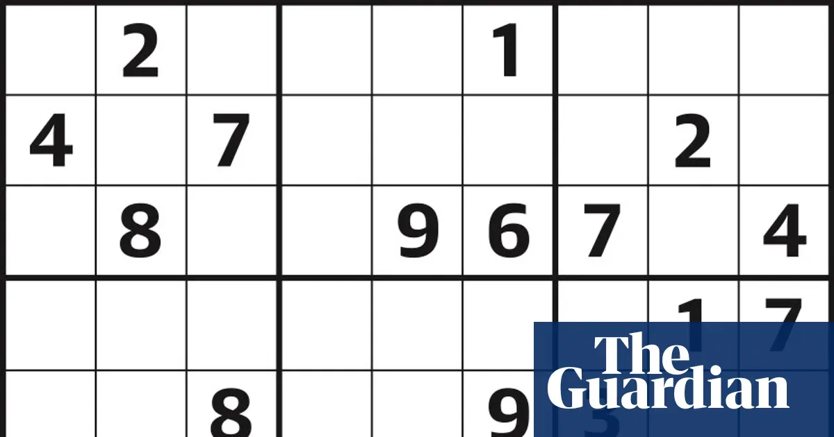 Sudoku 7,246 medium — Lifestyle | The Guardian